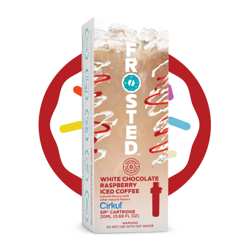 Frosted White Chocolate Raspberry Iced Coffee X78G
