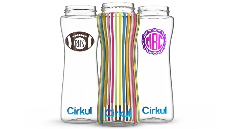 Custom 22oz. Plastic Bottle & Comfort Grip Lid PQQB