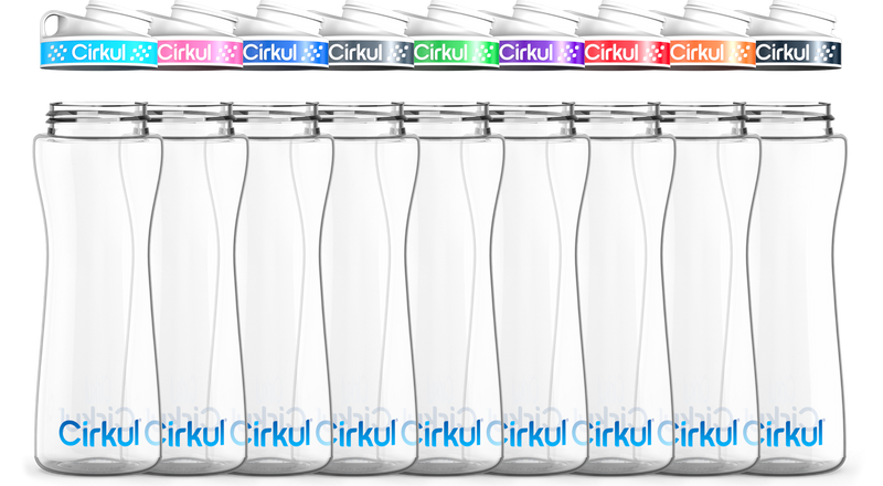 Custom 22oz. Plastic Bottle & Comfort Grip Lid PQQB