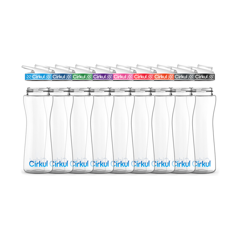 22oz. Plastic Bottle & Comfort Grip Lid Q5VT
