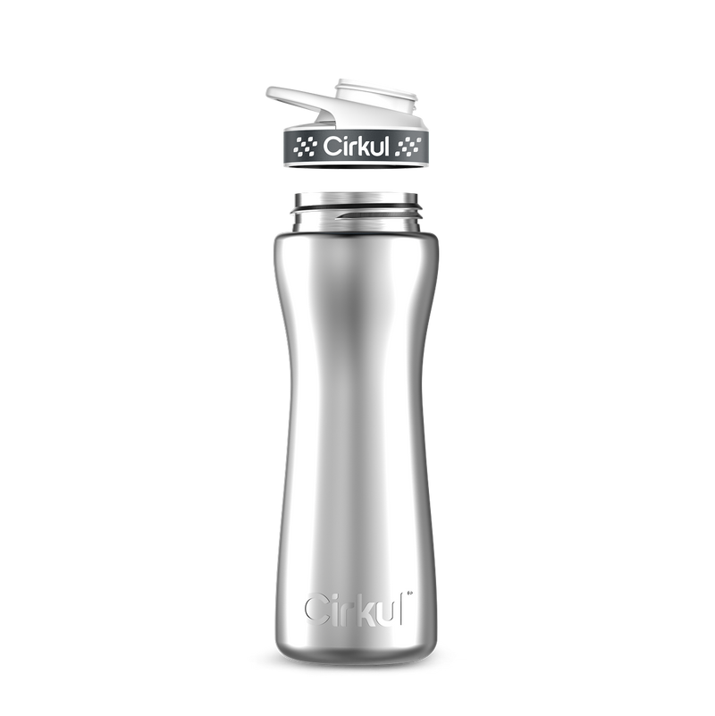 22oz. Stainless Steel Bottle & Comfort Grip Lid 7UZ4