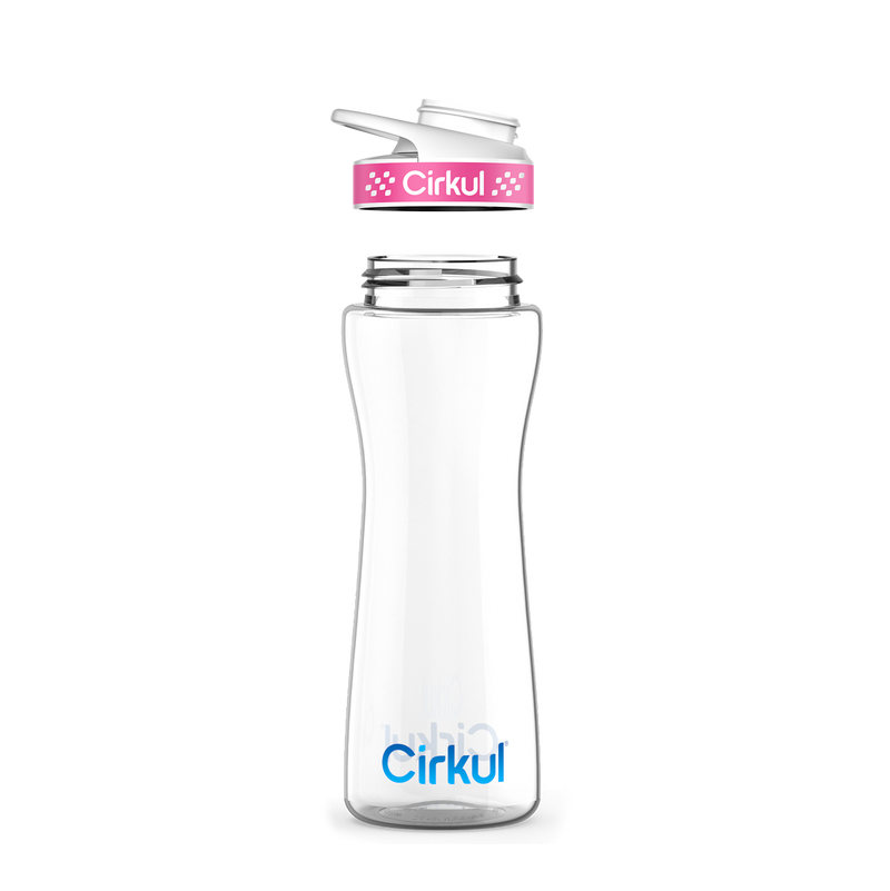 22oz. Plastic Bottle & Comfort Grip Lid Q5VT