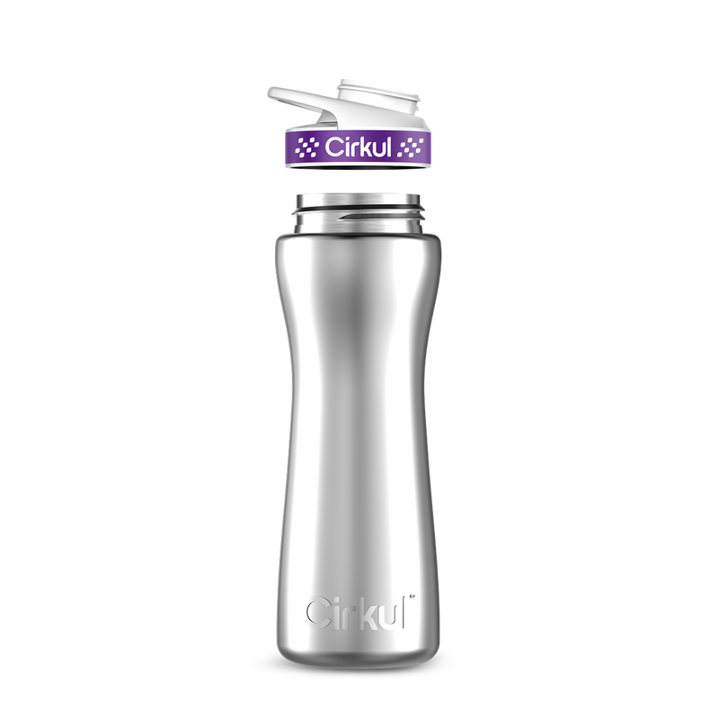 22oz. Stainless Steel Bottle & Comfort Grip Lid 7UZ4