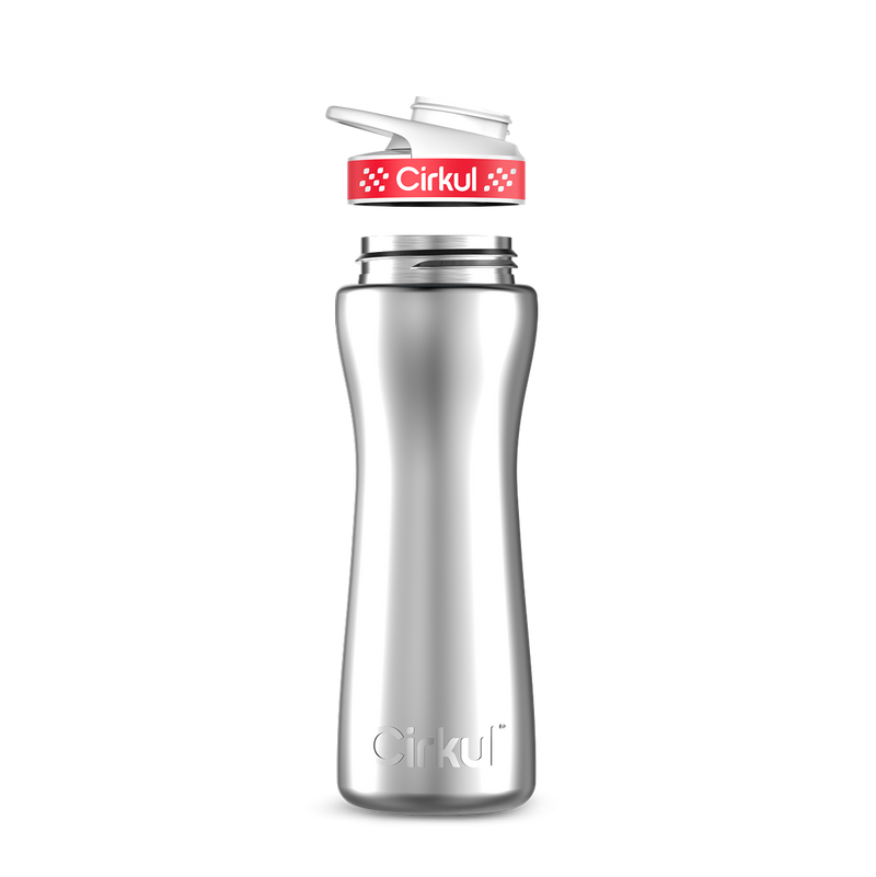22oz. Stainless Steel Bottle & Comfort Grip Lid 7UZ4