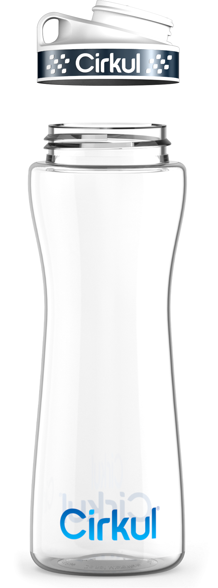 Custom 22oz. Plastic Bottle & Comfort Grip Lid PQQB