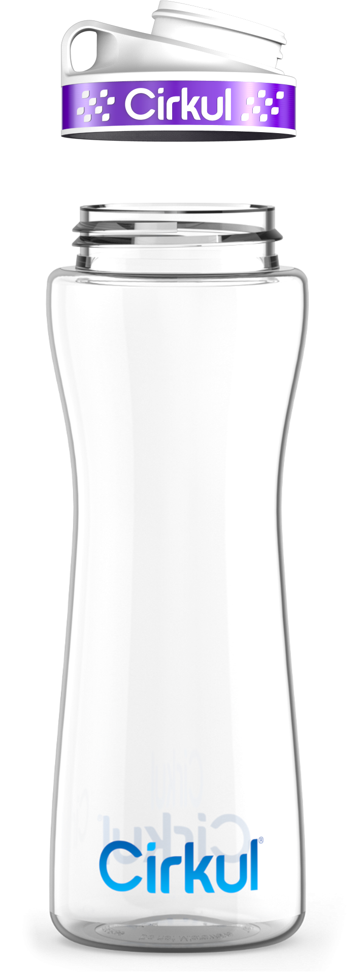 Custom 22oz. Plastic Bottle & Comfort Grip Lid PQQB