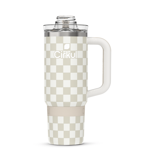 Limited Edition: 30oz. Taupe Tartan Travel StrawSip™ Tumbler GT38